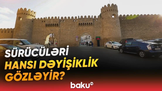Qoşa Qala meydanında avtomobillər üçün hərəkət qaydası dəyişir - Baku TV