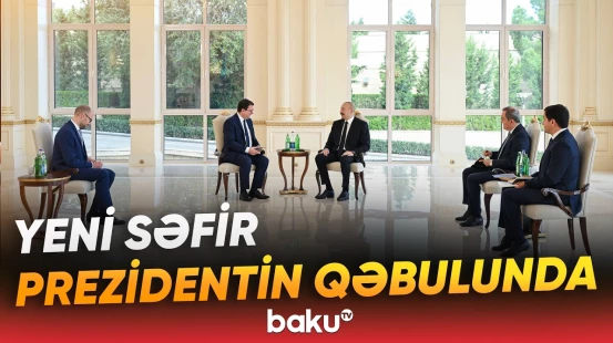 İlham Əliyev Avstriyanın Azərbaycanda yeni təyin olunmuş səfirini qəbul etdi - Baku TV