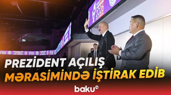 Milli Gimnastika Arenasında dünya çempionatının açılışı keçirildi - Baku TV