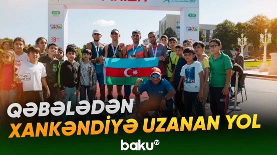 Müxtəlif ölkələrdən gələn idmançılar Xankəndidə finişə çatıblar - Baku TV