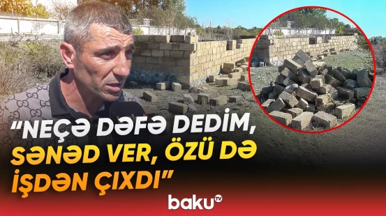 Çobanlıq edən üç uşaq atasının torpaq problemi - "Ortada qalmışam" - Baku TV