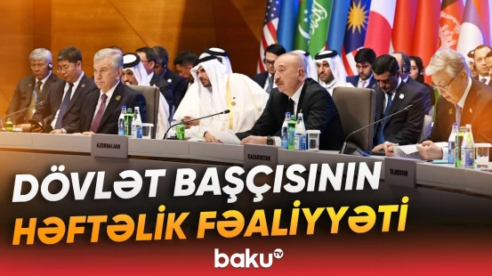 İlham Əliyevin həftəlik fəaliyyəti ilə bağlı sosial şəbəkə hesablarından icmal yayımlanıb - Baku TV