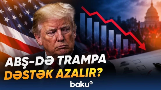ABŞ-də keçirilən son sorğuda Trampın dəstək səviyyəsi rekord həddə enib - Baku TV