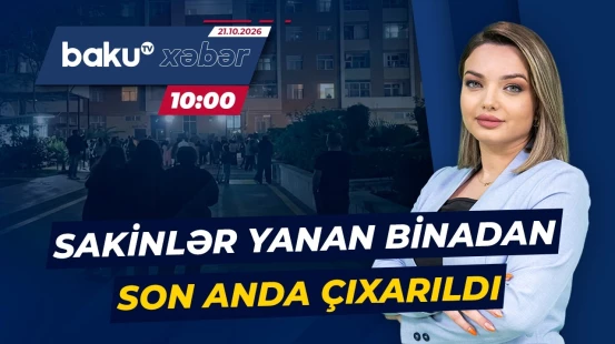 Bakıda yaşayış binasında dəhşətə gətirən yanğın baş verdi - Baku TV CANLI