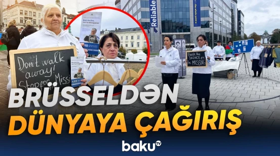 I Qarabağ müharibəsində itkin düşən şəxslərin ailələri dinc aksiya keçiriblər - Baku TV