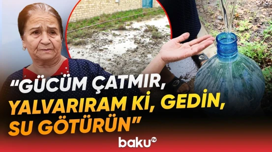 Kürdəmirdə magistral su xəttinin partlaması 6 kəndi susuz qoydu - Baku TV