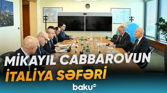 SOCAR "Eni" şirkəti ilə üçüncü ölkələrdə birgə layihələrdə əməkdaşlığı müzakirə edib - Baku TV
