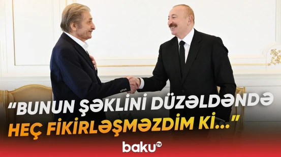 "Bunun müəllifi də sizsiniz" | Prezident ilə xalq rəssamı arasında səmimi söhbət - Baku TV