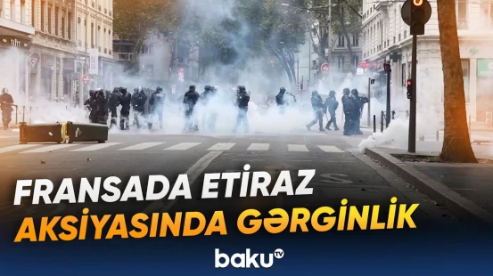 Nitsada etiraz aksiyası gərginləşdi | Polis gözyaşardıcı qazdan istifadə etdi - Baku TV