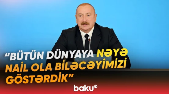 Prezident: “Daxili risklərimiz yoxdur, potensial risklər hüdudlarımızdan kənardan gəlir” - Baku TV