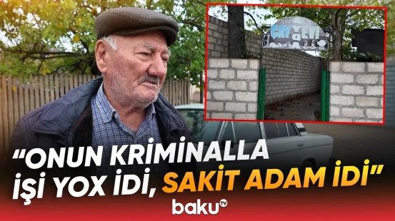 "O da sakit oğlan idi, bu da" | Çayxana qarşısındakı mübahisə qanla bitdi - Baku TV