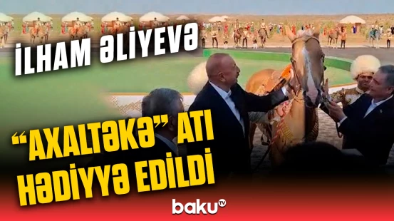 Azərbaycan, Türkmənistan və Özbəkistan liderləri milli “Galkynysh” atlı qrupunun çıxışına baxıblar