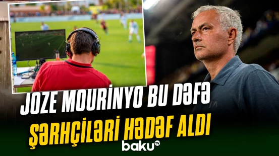 Joze Mourinyodan türkiyəli şərhçilərə atmaca