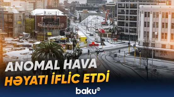 Yeni Zellandiyaya qar yağdı, məktəblər bağlandı