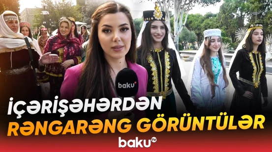 Bakı küçələrində təşkil edilən "Kəlağayı" yürüşü davam edir - Baku TV