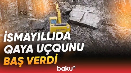 Qaya uçqunu 12 kəndlə əlaqəni kəsdi