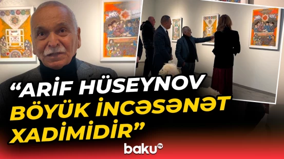 Xalq rəssamı Arif Hüseynovun Gürcüstanda sərgisi açıldı
