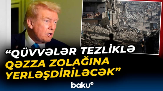 Trampdan Yaxın Şərqlə bağlı açıqlama