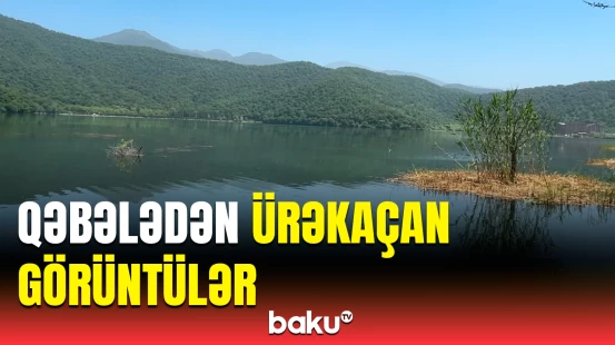 Nohur gölündən əsrarəngiz təbiət mənzərəsi