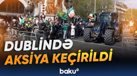 Dublində dizel qiymətlərinə qarşı etiraz aksiyası