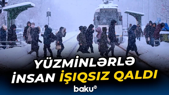 Rumıniyada hava şəraiti insanları işıqsız qoydu