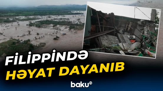 Tayfun Filippində 2 nəfərin ölümünə səbəb oldu