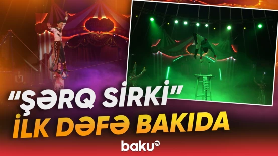 4 yaşlı sirk ustası at belində şou göstərdi