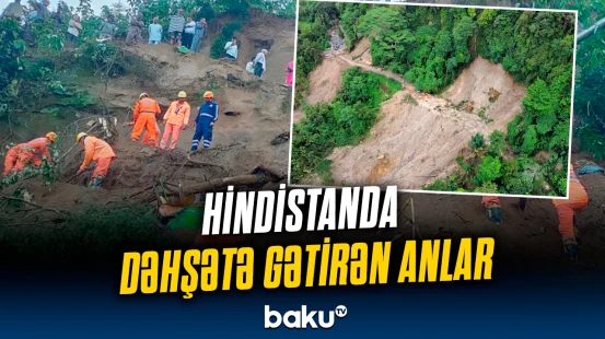 Hindistanda torpaq sürüşməsi zamanı 15 nəfər öldü