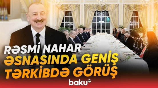 Prezident İlham Əliyevin Koşta ilə rəsmi nahar əsnasında görüşü oldu