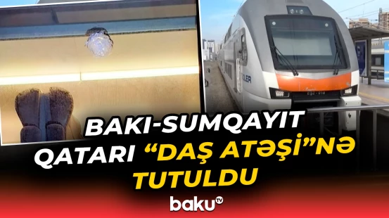 Bakı-Sumqayıt qatarında qorxulu anlar yaşandı