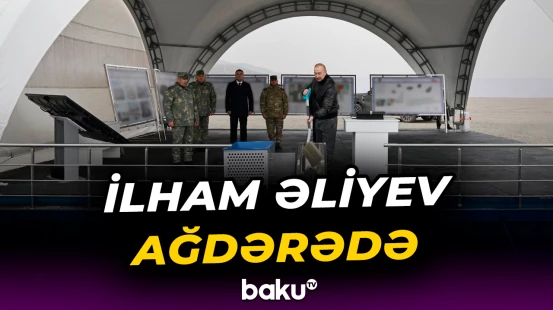 Prezident Ağdərədə Xüsusi Əməliyyat Mərkəzinin təməlini qoyub