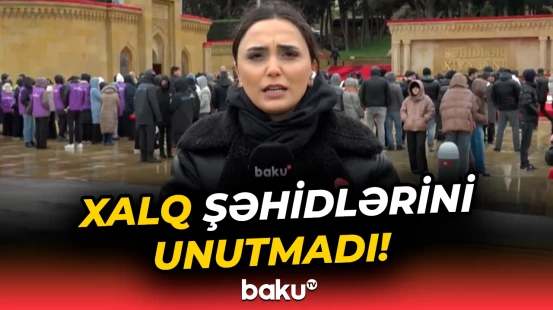 20 Yanvar şəhidlərinin xatirəsi dərin ehtiramla anılır