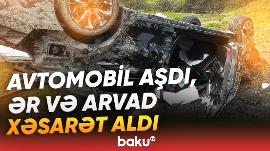 Ağır qəzanın baş verdiyi yerdən görüntülər