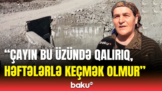 Şəki sakinləri acınacaqlı halda | Kəndi şəhərlə birləşdirən tək körpü niyə qəzalı vəziyyətdə qalıb?