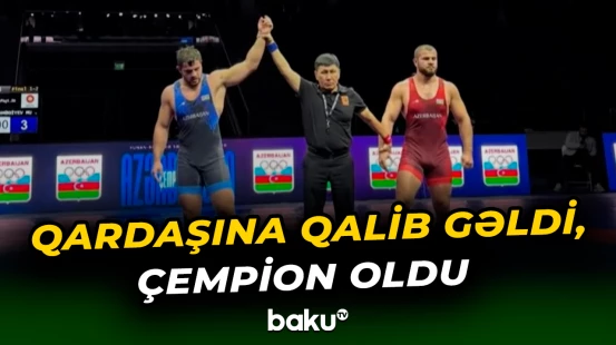 “Neftçi”də maraqlı hadisə | Güləşçi qardaşlar həlledici yarışda üz-üzə gəldilər