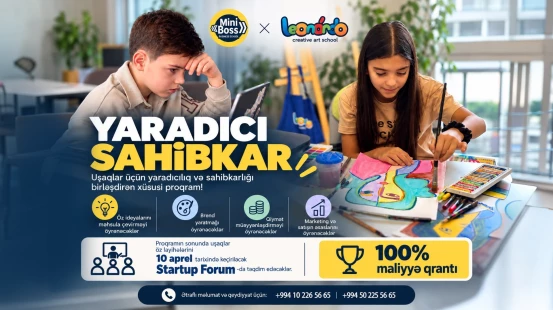 “Leonardo Art School” və “MiniBoss Business School” birgə təhsil proqramına başladı