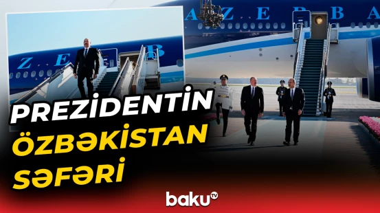 İlham Əliyevin Daşkənddə qarşılanma anı