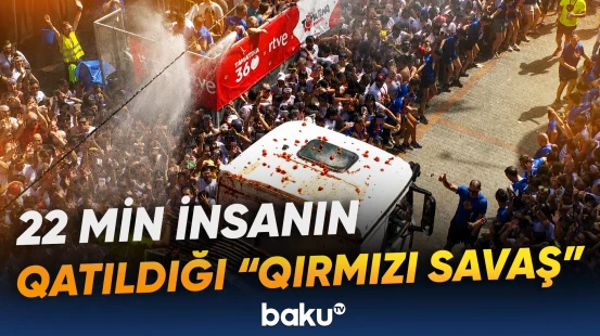 “Tomatina” festivalına 150 ton pomidor sərf olundu
