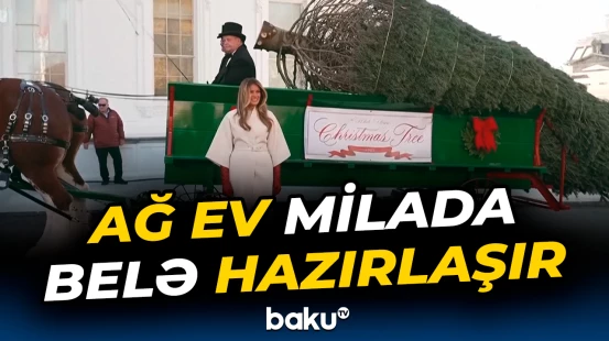 Milad bayramına hazırlıq | Ağ Evdən görüntülər