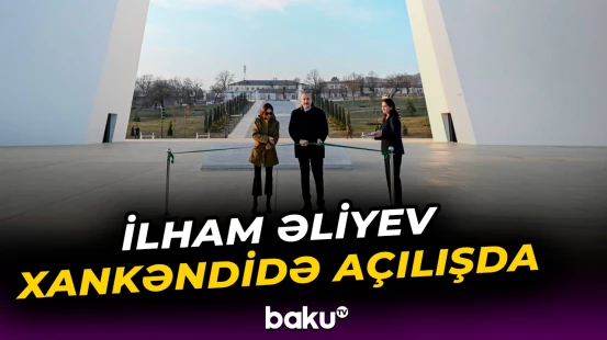 Prezident Xankəndidə Zəfər parkının açılışında 