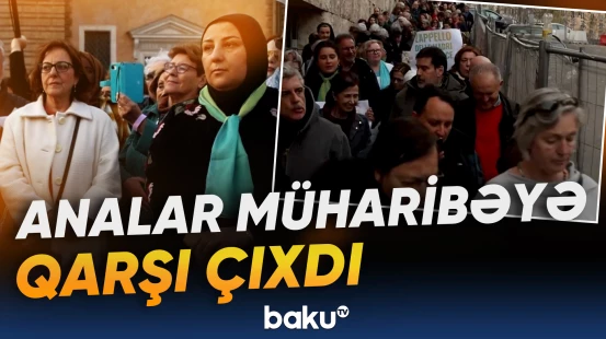 İsrailli və fələstinli analar İtaliyada etiraza qalxdı