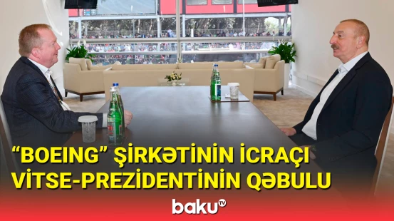 İlham Əliyev “Boeing” şirkətinin icraçı vitse-prezidentini qəbul edib