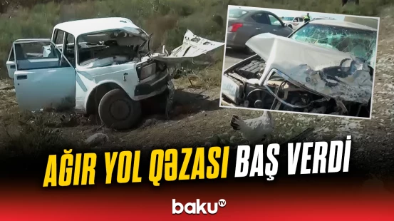 Avtomobil sürücüsü hadisə yerində öldü | Biləsuvarda qəza