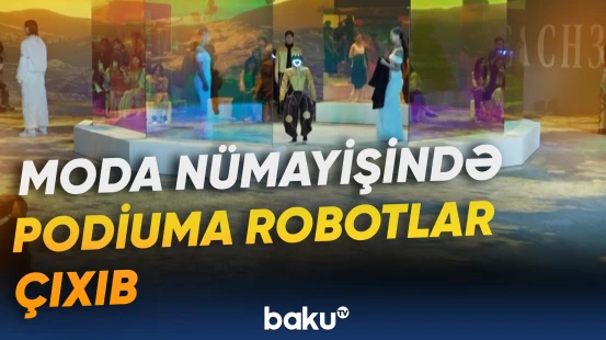 Dünyada ilk dəfə insanlar və robotlar birlikdə podiuma çıxdılar