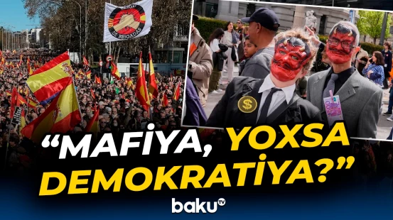 Madriddə onminlərlə insan etiraz aksiyası keçirdi