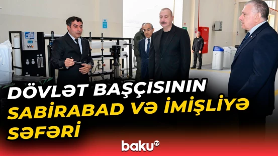 Prezident İlham Əliyev bölgədə yaradılan müəssisələrlə tanış olub