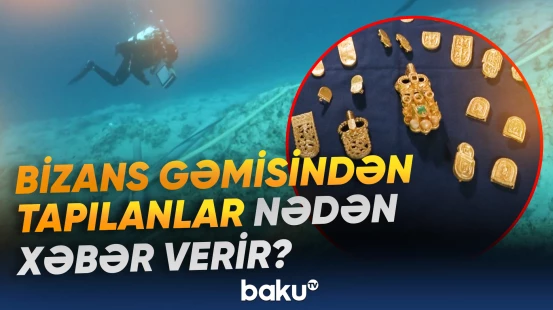 Qızıl-zinət əşyaları on il əvvəl dənizin dibindən aşkarlanıb