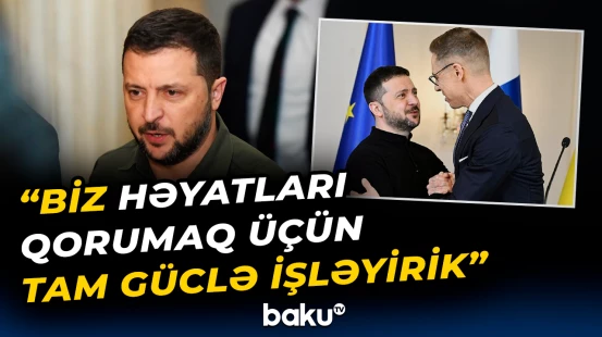 Zelenski Finlandiya Prezidenti ilə danışıqları müzakirə etdi