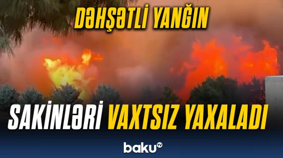 Çanaqqalada güclü yanğın |  Sakinlər ərazidən təcili çıxarıldı