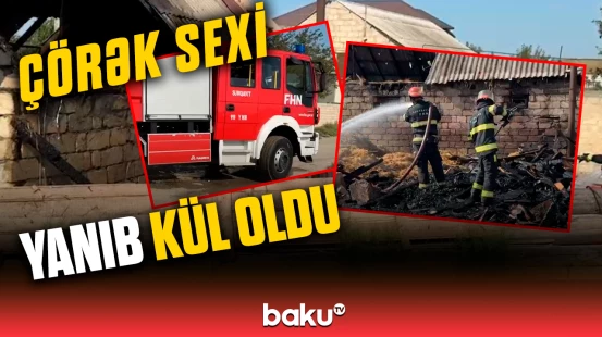 Sumqayıtda çörək sexində dəhşətli yanğın baş verdi